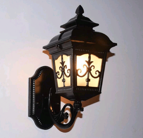 Indoor wall lights can be matched with a ceiling light or used alone to create an ambient atmosphere.